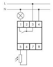 Фотореле AZ-B (выносной герметичный фотодатчик IP65 монтаж на DIN-рейке 2 модуля 230В 16А 1НО IP20)(аналог ФР-7Е) F&F EA01.001.009 EA01.001.009
