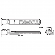 Светильник светодиодный PSL 09 100Вт 5000К уличный консольный ДКУ GR IP65 Pro JazzWay 5064119 5064119