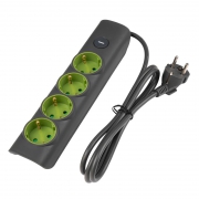 Удлинитель 4х1.4м с заземл. с выкл. сер. ET-04-140G JAZZway 5051850 5051850