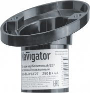 Патрон электрич. 71 607 NLH-BL-W1-E27 карболит. настенный наклонный Navigator 71607 71607