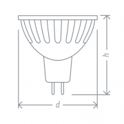 Лампа галогенная 94 206 JCDR 50Вт GU5.3 230В 2000h Navigator 13925 94206