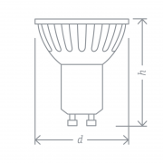 Лампа галогенная 94 225 JCDRC 35Вт GU10 230В 2000h Navigator 15249 94225