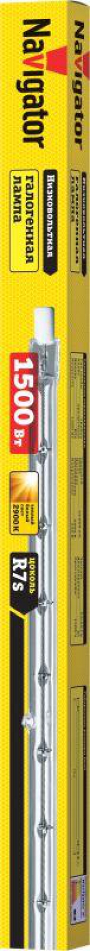 Лампа галогенная 94 234 J254мм 1500Вт линейная R7s 2900К 230В 2000h Navigator 15247 94234