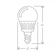 Лампа светодиодная 94 466 NLL-G45-7-230-2.7K-E14 7Вт шар 2700К тепл. бел. E14 500лм 176-264В Navigator 94466 94466