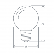 Лампа светодиодная 71 827 NLL-G45-1-230-R-E27 1Вт шар E27 220-240В красн. Navigator 71827 71827