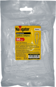 Дюбель-хомут для круглого кабеля 71 850 NCU-11-18-55-50/WH бел. (уп.50шт) Navigator 71850 71850