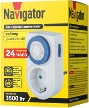 Таймер 61 557 NTR-A-S01-WH розет. электромех. Navigator 61557 61557