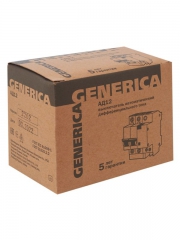 Выключатель автоматический дифференциального тока 2п 16А 30мА АД12 GENERICA MAD15-2-016-C-030 MAD15-2-016-C-030