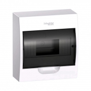 Бокс навесной ОП City9 Box 1 ряд 8мод. с прозр. дверцей SE EZ9E108S2SRU EZ9E108S2SRU