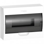 Бокс навесной ОП City9 Box 1 ряд 12мод. с прозр. дверцей SE EZ9E112S2SRU EZ9E112S2SRU