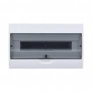 Бокс навесной ОП City9 Box 1 ряд 18мод. с прозр. дверцей SE EZ9E118S2SRU EZ9E118S2SRU