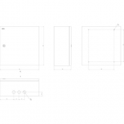 Корпус металлический ЩМП-05 SIMPLE 400х400х175 IP31 NO_SIMPLE_SHMP-05_IP31 ЭРА Б0041656 Б0041656