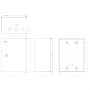 Корпус металлический ЩМПг-00 290х220х155 IP54 NO_SIMPLE_STM_SHMPg-00_IP54 ЭРА Б0041664 Б0041664