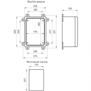 Корпус пластиковый ЩМП-П 350х250х150мм УХЛ1 IP65 IK10 box352515_g ЭРА Б0052363 Б0052363