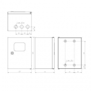 Корпус металлический ЩМПг (окно)-00 290х220х175 IP54 NO_SIMPLE_STM_SHMPg(okno)-00_IP54 ЭРА Б0041659 Б0041659