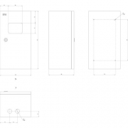 Корпус металлический ЩМПг (окно)-01 410x220x175 IP54 NO_SIMPLE_STM_SHMPg(okno)-01_IP54 ЭРА Б0041660 Б0041660
