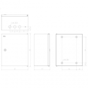 Корпус металлический ЩМПг-03 360x300x175 IP54 SHMPg-03_IP54_SIMPLE ЭРА Б0047693 Б0047693