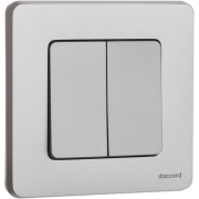 Выключатель 2-кл. Inspiria 10А IP20 250В 10AX механизм алюм. Leg 673622 673622