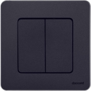 Выключатель 2-кл. Inspiria 10А IP20 250В 10AX механизм антрацит Leg 673623 673623