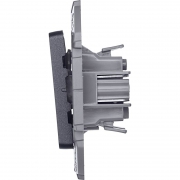 Выключатель 2-кл. Inspiria 10А IP20 250В 10AX механизм антрацит Leg 673623 673623