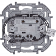 Выключатель 2-кл. Inspiria 10А IP20 250В 10AX с подсветкой/индикацией механизм бел. Leg 673630 673630