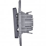 Выключатель 1-кл. Inspiria 10А IP20 250В 10AX механизм антрацит Leg 673603 673603