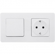 Выключатель 1-кл. Inspiria 10А IP20 250В 10AX механизм бел. Leg 673600 673600