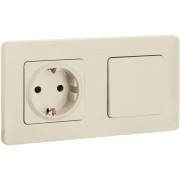 Выключатель 1-кл. Inspiria 10А IP20 250В 10AX механизм сл. кость Leg 673601 673601