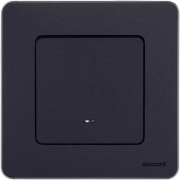 Выключатель 1-кл. Inspiria 10А IP20 250В 10AX с подсветкой/индикацией механизм антрацит Leg 673613 673613