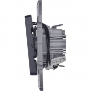 Выключатель 1-кл. Inspiria 10А IP20 250В 10AX с подсветкой/индикацией механизм антрацит Leg 673613 673613