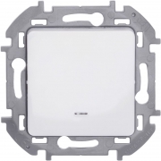 Выключатель 1-кл. Inspiria 10А IP20 250В 10AX с подсветкой/индикацией механизм бел. Leg 673610 673610