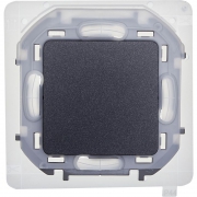 Механизм переключателя 1-кл. Inspiria 10А IP44 250В 10AX антрацит Leg 673673 673673