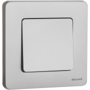 Выключатель кнопочный Inspiria 6А 250В без фиксации НО/НЗ механизм алюм. Leg 673692 673692