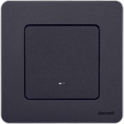 Механизм переключателя 1-кл. Inspiria 10А IP20 250В 10AX с подсветкой / индикацией антрацит Leg 673663 673663