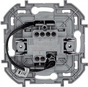 Механизм переключателя 1-кл. Inspiria 10А IP20 250В 10AX с подсветкой / индикацией антрацит Leg 673663 673663