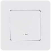 Механизм переключателя 1-кл. Inspiria 10А IP20 250В 10AX с подсветкой / индикацией бел. Leg 673660 673660