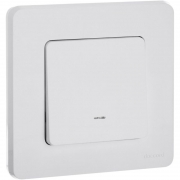 Механизм переключателя 1-кл. Inspiria 10А IP20 250В 10AX с подсветкой / индикацией бел. Leg 673660 673660