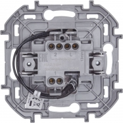 Механизм переключателя 1-кл. Inspiria 10А IP20 250В 10AX с подсветкой / индикацией бел. Leg 673660 673660