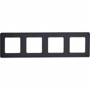 Рамка 4-м Inspiria антрацит Leg 673963 673963