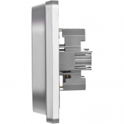 Розетка Inspiria 16А 250В 2х2P+E немецк. стандарт алюм. Leg 673752 673752