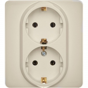 Розетка Inspiria 16А 250В 2х2P+E немецк. стандарт сл. кость Leg 673751 673751