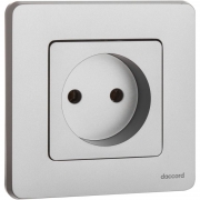 Розетка 1-м СП Inspiria 16А IP20 250В 2P механизм алюм. Leg 673712 673712