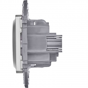 Розетка 1-м СП Inspiria 16А IP20 250В 2P+E немецк. стандарт механизм алюм. Leg 673722 673722