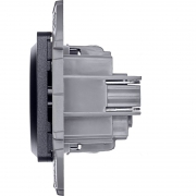 Розетка 1-м СП Inspiria 16А IP20 250В 2P+E немецк. стандарт механизм антрацит Leg 673723 673723