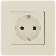 Розетка 1-м СП Inspiria 16А IP20 250В 2P+E немецк. стандарт механизм сл. кость Leg 673721 673721