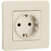 Розетка 1-м СП Inspiria 16А IP20 250В 2P+E немецк. стандарт механизм сл. кость Leg 673721 673721