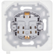 Розетка 1-м СП Inspiria 16А IP44 250В 2P+E защ. шторки с крышкой немецк. стандарт механизм бел. Leg 673740 673740