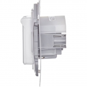 Розетка 1-м СП Inspiria 16А IP44 250В 2P+E защ. шторки с крышкой немецк. стандарт механизм бел. Leg 673740 673740