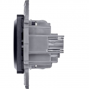 Розетка 1-м СП Inspiria 16А IP20 250В 2P+E защ. шторки немецк. стандарт механизм антрацит Leg 673733 673733