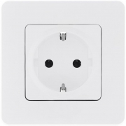 Розетка 1-м СП Inspiria 16А IP20 250В 2P+E защ. шторки немецк. стандарт механизм бел. Leg 673730 673730
